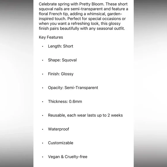 Glamnetic Nails - Pretty Bloom - Picture 4 of 4